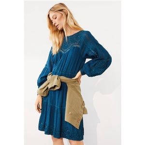 NWT Anthropologie Sharon Embroidered Tunic Dress